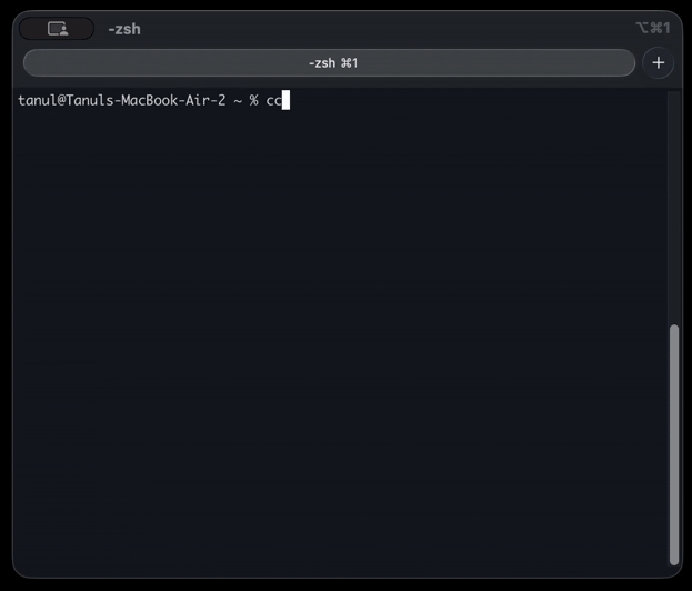 ccpost demo in the terminal